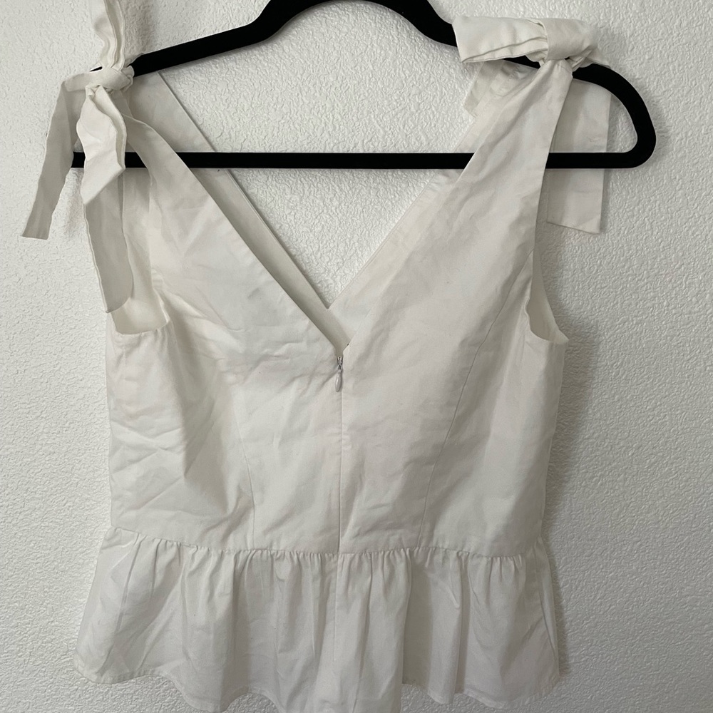 White Cropped Top - Picture 2 of 3